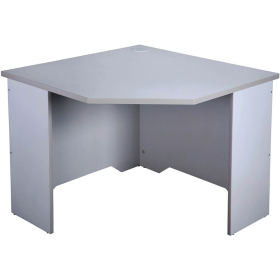 Rapid vibe corner desk 900 x 900 x 600 x 730mm grey #RLCCW96G
