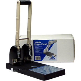 Colby heavy duty 2 hole power punch 125 sheets #CKW952