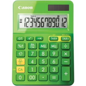 Canon ls-123m calculator dual power 12 digit metalic green #CLS123KG