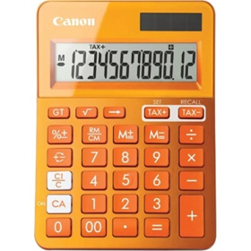 Canon ls-123m calculator dual power 12 digit metalic orange #CLS123KO