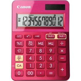 Canon ls-123m calculator dual power 12 digit metalic pink #CLS123KP
