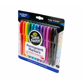 Crayola permanents markers assorted pack 12 #CPMWP12