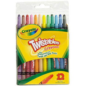 Crayola twistables crayons 165mm pack 12 #CT12