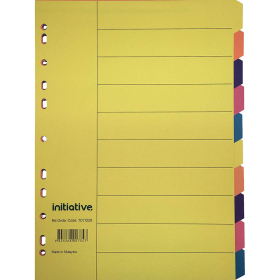 Initiative divider manilla 10 tab bright #I7071228