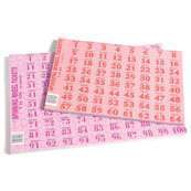 Spinning wheel ticket pads 1-100 100 sheets #CW100