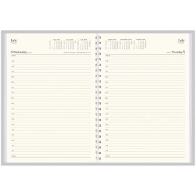 Collins vanessa wire diary A4 day to a page 30 minutes black #D145
