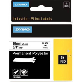 Dymo Rhino industrial labels 19mm black on white #D18484