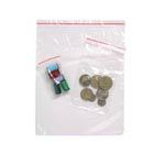 Clip seal bags resealable plastic 200x250 pkt 100 #D200250