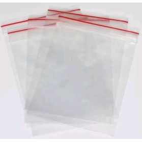 Clip seal bags resealable plastic 230x320 pkt 100 #D230320