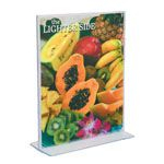 Deflecto sign holder A5 portrait double sided #D47901