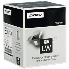 Dymo labels high capacity shipping 104 x 159mm 1 x roll 220 white #D904980