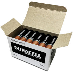 Duracell mn1500 alkaline battery coppertop AA #DAA24