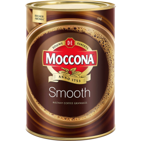 Moccona smooth granulated coffee 1kg #MS1KG