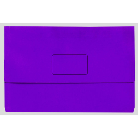 Marbig slimpick document wallet foolscap purple pack 10 #DWPURPLE