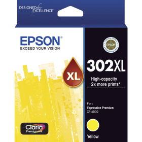 Epson 302xl inkjet cartridge high yield yellow #E302XLY