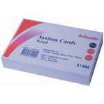 Esselte ruled system cards 102 x 152mm white pack 100 #E64W