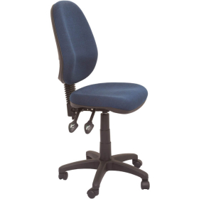 Rapidline operator chair medium back 2 lever navy blue #RLEC070BHNB
