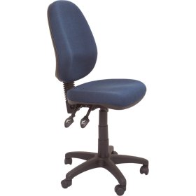 Rapidline operator chair high back 3 lever navy blue #RLEC070CHNB