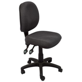 Rapidline operator chair medium back 3 lever adk charcoal #RLEC070CMADK
