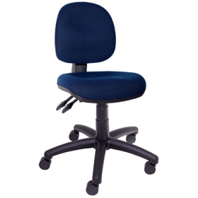 Rapidline operator chair medium back 3 lever navy blue #RLEC070CMNB