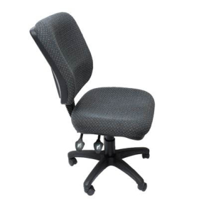 Rapidline ergonomic typist chair square back seat/back tilt navy #RLEG400NV