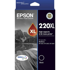 Epson 220xl inkjet cartridge high yield black #ET220XLB