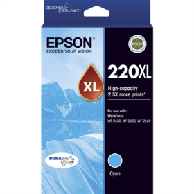 Epson 220xl inkjet cartridge high yield cyan #ET220XLC