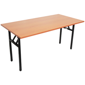 Rapidline folding table 1500 x 750mm laminate top cherry #RLFFT1575C