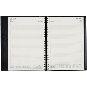 Norwich financial year spiral diary A4 day to page black #FS41SFY