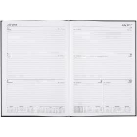 Cumberland financial year casebound diary A4 week to view black #FS47CFY