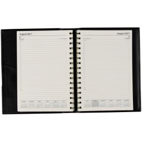 Norwich financial year spiral diary A5 day to page black #FS51SFY