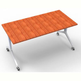 Rapidline flip top table 1500 x 750mm cherry #RLFTT1575C