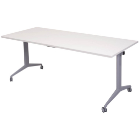 Rapidline flip top table 1500 x 750mm white #RLFTT1575W