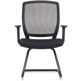 Rapidline hartley mesh back visitor chair cantilever base black #RLHARTLEYVISITORBK