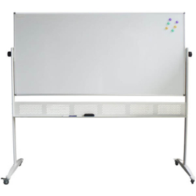 Rapidline mobile whiteboard double sided with pen tray and stand 1500 x 1200mm #MW1512
