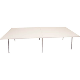 Rapidline rapid air boardroom table 3200 x 1200 x 750mm white #RLRAB3212W