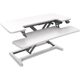 Rapid flux electric height adjustable desk riser 880 x 415mm white #RLRF1W