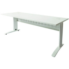 Rapid span desk metal modesty panel 1200 x 700mm white #RLRSD127MW