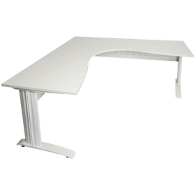 Rapid span corner desk metal modesty panel 1500 x 1500 x 700mm white #RLRSCWS15157MWW