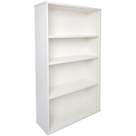 Rapid vibe bookcase 4 shelf 900 x 315 x 1800mm white #RLSPBC18W