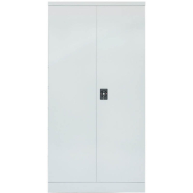 Initiative stationery cupboard 3 shelves 910 x 450 x 1830mm silver grey #RLGCA18INTSG