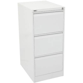 Go steel filing cabinet 3 drawer 460 x 620 x 1016mm white china #RLGFCA3WC