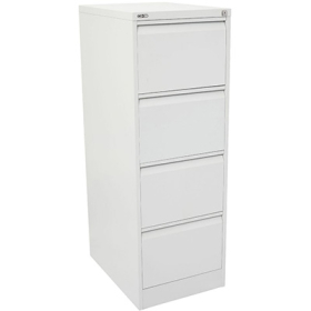 Go steel filing cabinet 4 drawer 460 x 620 x 1321mm white china #RLGFCA4WC