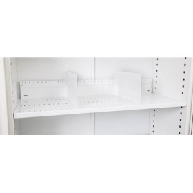 Go slotted shelf for 900mm tambour door cupboard white #RLGG09SLOTWC