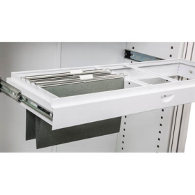 Go roll out suspension file frame for 1200mm tambour cupboard white #RLGG12FFWC
