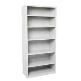 Go steel shelving unit 5 adjustable shelves 2200 x 900 x 400mm silver grey #RLGSC9422SG