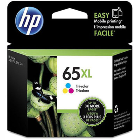 Hp 65xl inkjet cartridge 300 pages tri colour #HP65XLC