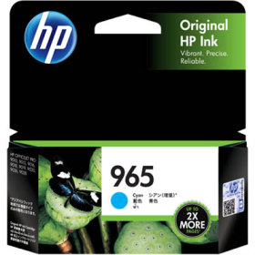 Hp 965 inkjet cartridge standard cyan #HP965C