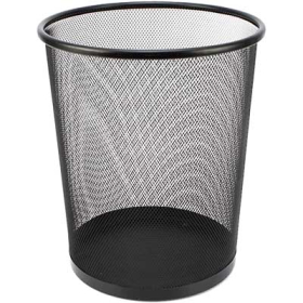 Italplast mesh tidy bin round 15 litre black #I341