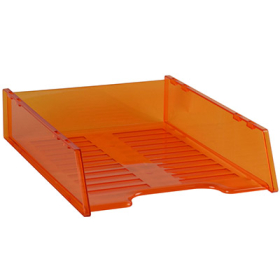 Italplast multi fit document tray A4 tinted orange #IDOCTO